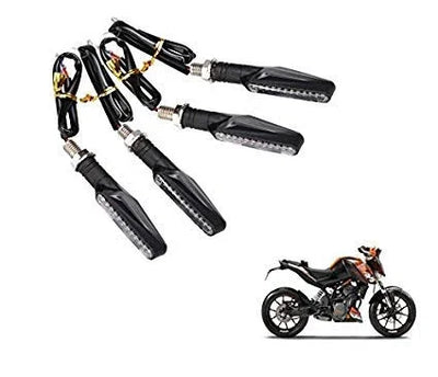 LED KTM Style Indicators for Universal All Bike Models (Amber, Pack of 4) - Biker.Store - www.biker.store