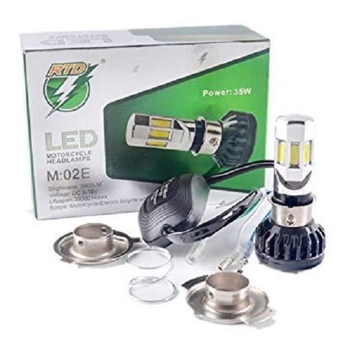 RTD ORIGINAL LED H4 DC Power Headlight Bulb Headlight for Bikes, White LED Headlight with Cooling Fan Head lamp Conversion Kit | Type H4 - Biker.Store - www.biker.store
