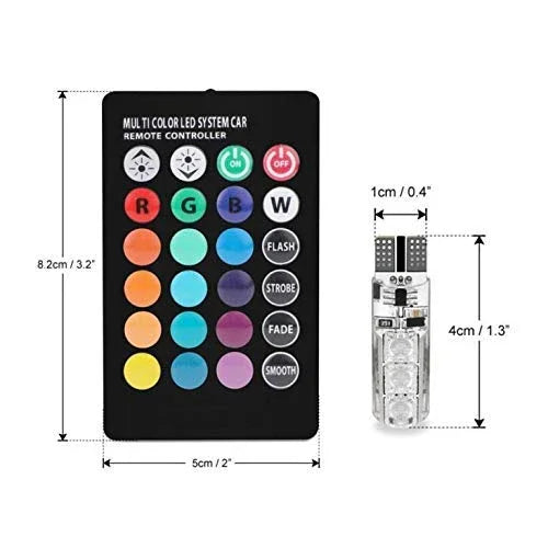 Remote Parking Bulbs for All Cars & Bikes (Pack of 2) - Multicolour - Biker.Store - www.biker.store