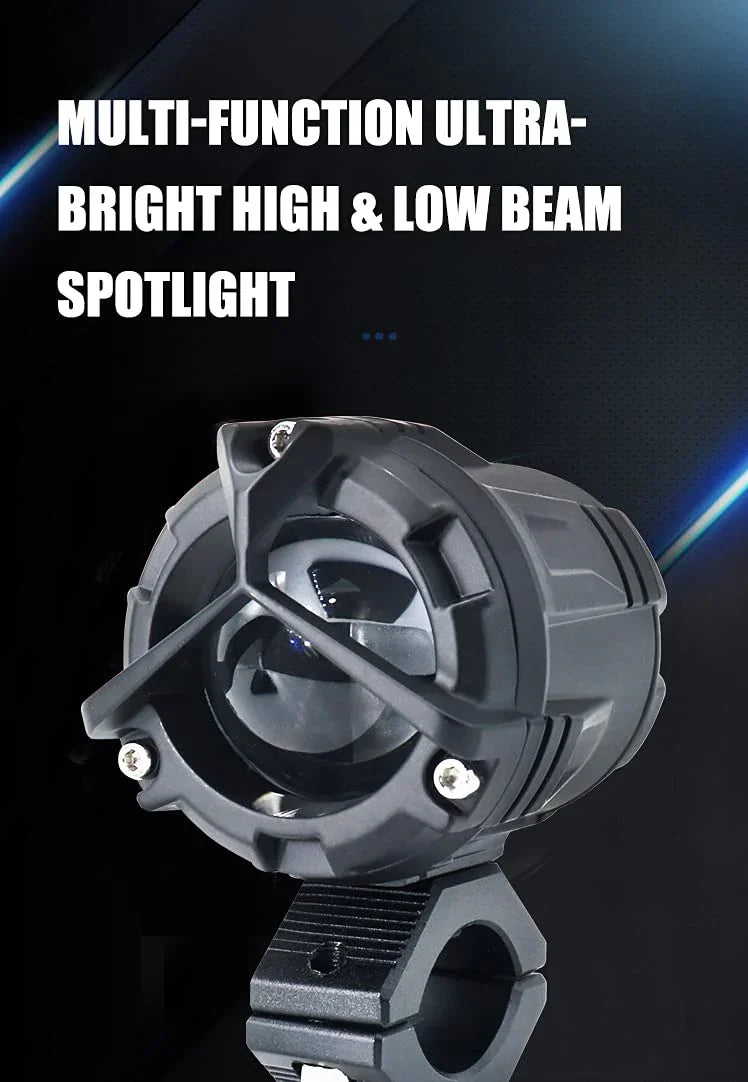 HJG Mercedes Y Lens Foglight Ultra Wide Dual Intensity LED Driving Fog Lights White/Yellow (2*45W = 90W Total) Universal For All Cars & Bikes - Biker.Store - www.biker.store