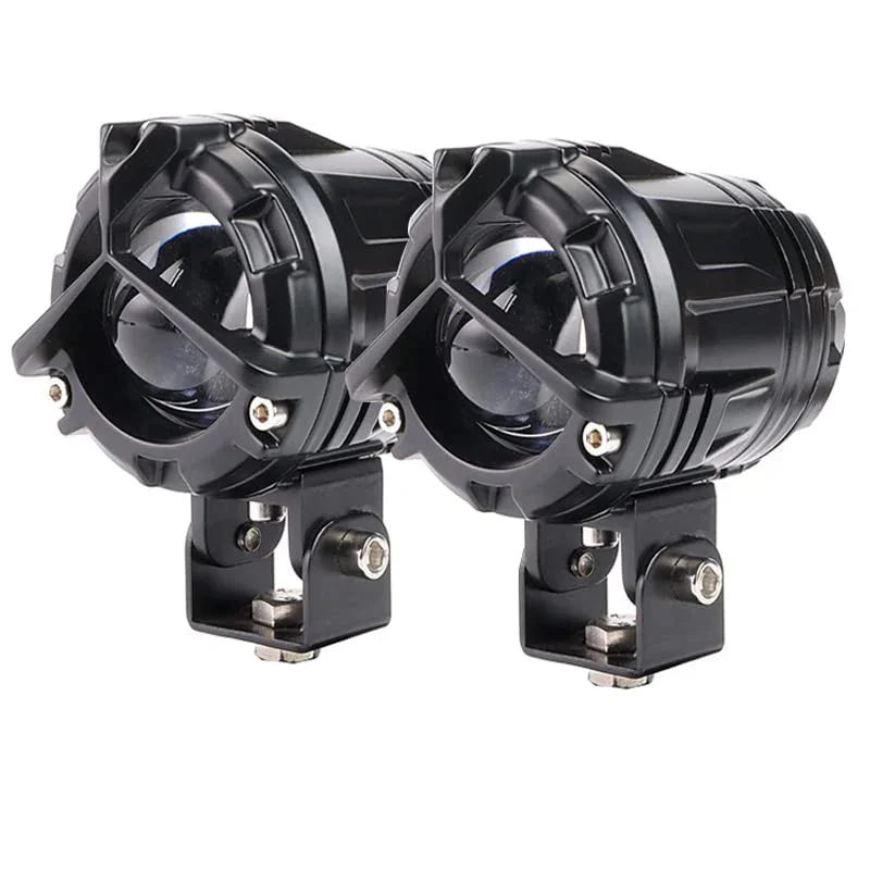 HJG Mercedes Y Lens Foglight Ultra Wide Dual Intensity LED Driving Fog Lights White/Yellow (2*45W = 90W Total) Universal For All Cars & Bikes - Biker.Store - www.biker.store