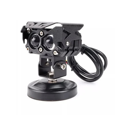 HJG Double Lens Dual Tone Fog Light with Smart LED 12-80W with Universal Fit for All Cars and Bikes (Hjg Original) - Yellow/ White - Biker.Store - www.biker.store