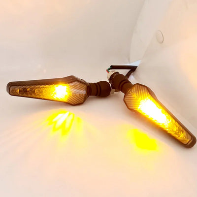 New Bike Indicator Yellow Blue Running Bike Indicator Front, Rear LED Indicator Light for Universal For Bike Universal For Bike (Yellow, Blue) - Biker.Store - www.biker.store