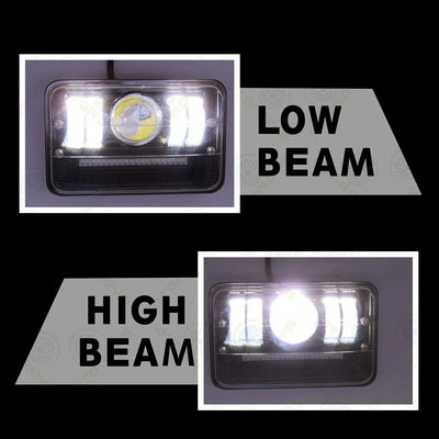 Splendor LED Projector Headlight Assembly Hi/Low Beam With 3 Mode Red and Blue Flashing For Hero Splendor Plus, Splendor Pro, Splendor - Biker.Store - www.biker.store