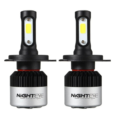ORIGINAL NIGHTEYE H7 LED Headlight Bulb for Car and Bike White, 90W, 2 Bulbs - 9000 Lumens ULTRA BRIGHT, Type H7 - Biker.Store - www.biker.store