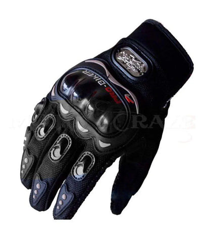 Probiker Synthetic Leather Motorcycle Gloves (Black, Free Size) - Biker.Store - www.biker.store