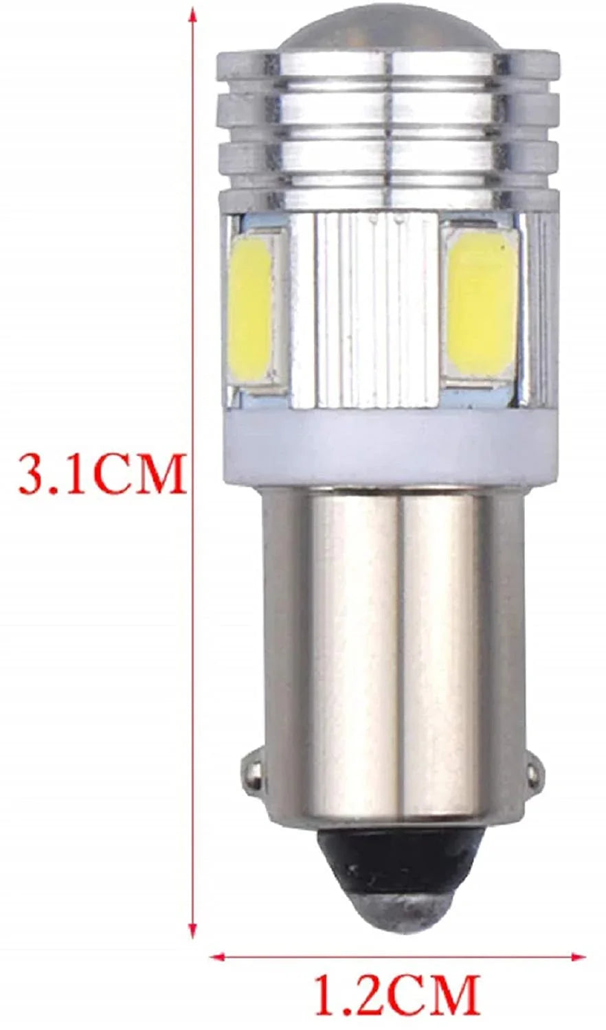 LED Projector Parking Bulbs for Royal Enfield (BA9S Socket) (Set of 2) - White/Blue/Red/Green - Biker.Store - www.biker.store