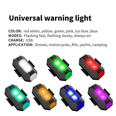 Helmet Bike Bicycle Safety Signal Warning Motorcycle Helmets led LED Helmet Strip Light Aircraft Strobe Exterior (Multicolor) Pack of 1 - Biker.Store - www.biker.store