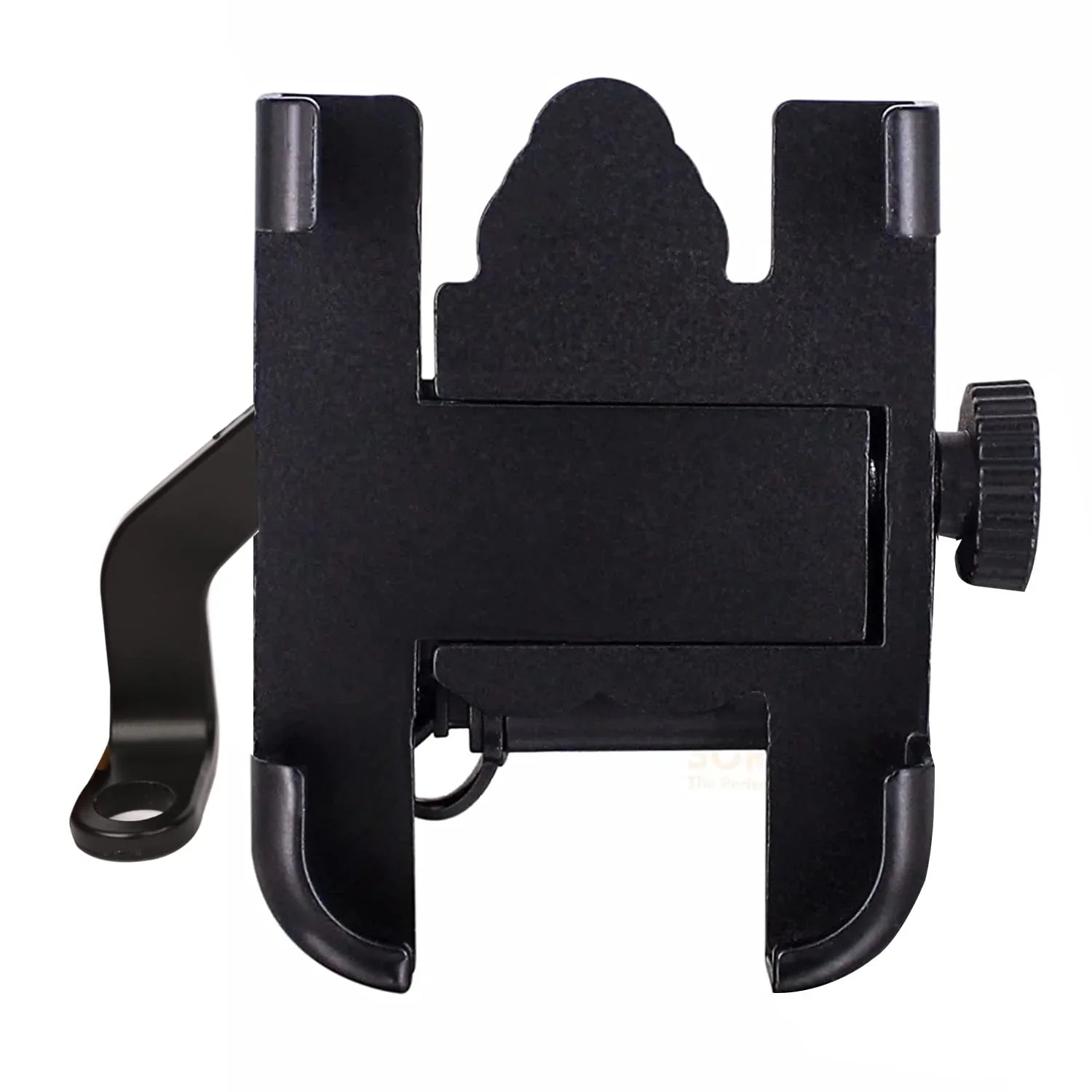 Mobile Phone Holder with USB Charger Waterproof Easy Adjustable Rear View Mirror Mount Solid Metal Cradle Stand Suitable for Bike & Mobile Phones 3.5" to 7.0" (Black) - Biker.Store - www.biker.store