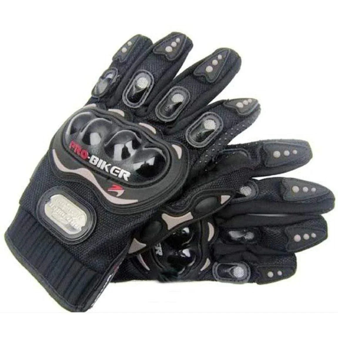 Probiker Synthetic Leather Motorcycle Gloves (Black, Free Size) - Biker.Store - www.biker.store