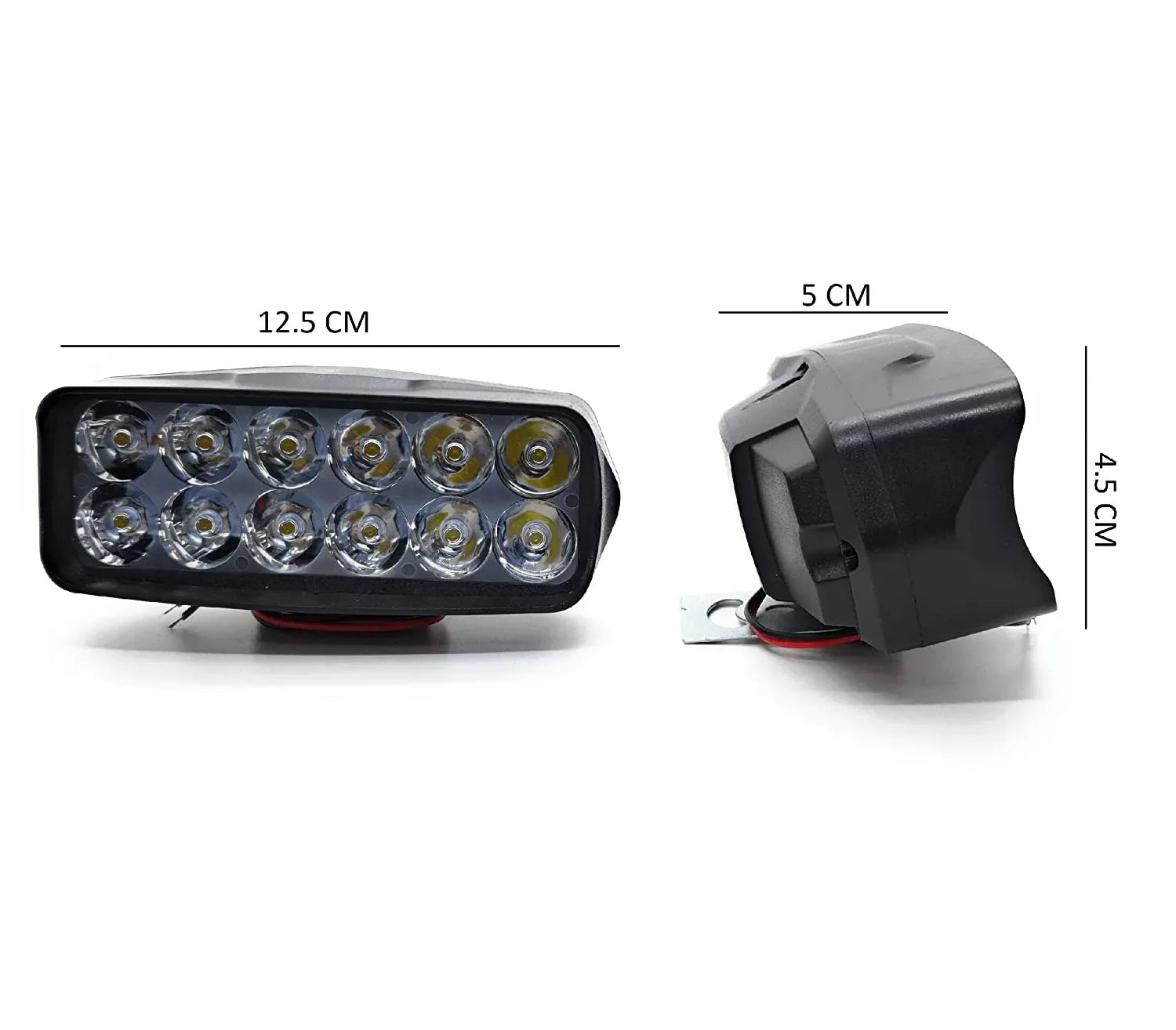 16 LED Fog Lights for Bikes and Cars High Power, Heavy clamp and Strong ABS Plastic. (16 led Pair with Switch) - Biker.Store - www.biker.store