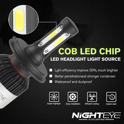 ORIGINAL NIGHTEYE H4 LED Headlight Bulb SINGLE Pc for Bike White, 45W, 1 Bulb - Type H4, 36W White Light - Biker.Store - www.biker.store