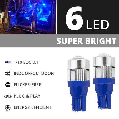 LED Projector Parking Bulbs for Car & Bike (Set of 2) - White/Blue/Red/Green - Biker.Store - www.biker.store