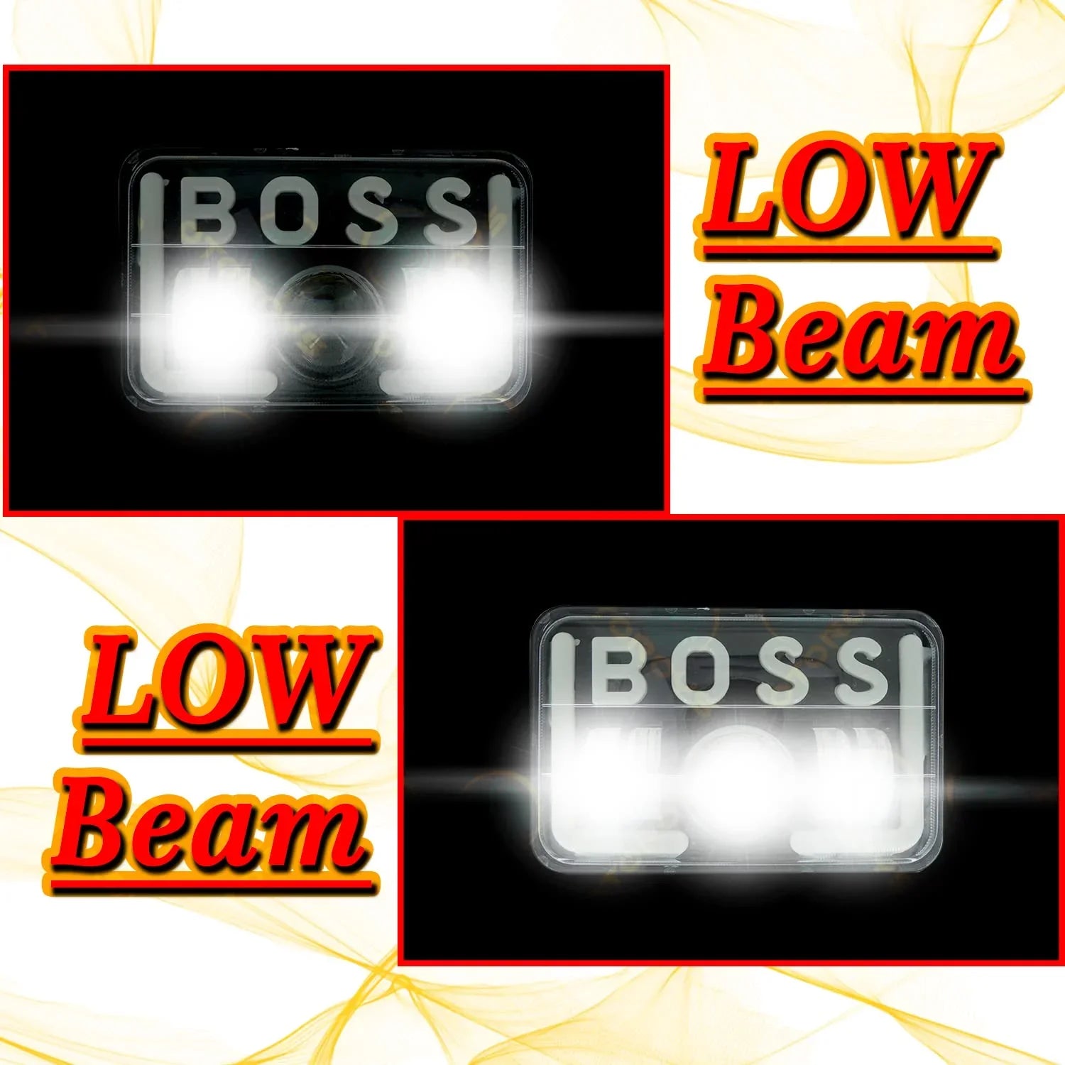 Splendor BOSS DRL LED Projector Headlight Assembly Hi/Low Beam With BOSS DRL For Hero Splendor Plus, Splendor Pro, Splendor - Biker.Store - www.biker.store