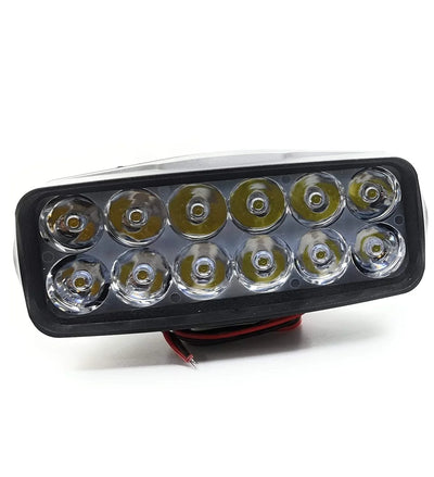 12 LED Fog Lights for Bikes and Cars High Power, Heavy clamp and Strong ABS Plastic. (12 led Single) - Biker.Store - www.biker.store