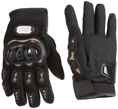 Probiker Synthetic Leather Motorcycle Gloves (Black, Free Size) - Biker.Store - www.biker.store