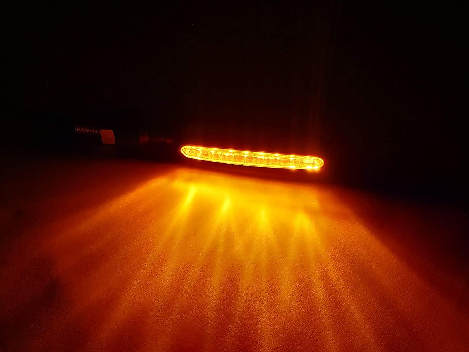 LED KTM Style Indicators for Universal All Bike Models (Amber, Pack of 4) - Biker.Store - www.biker.store