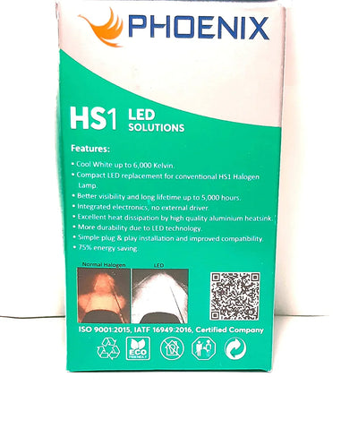 PHOENIX H4 LED Bulb SH1, Cool White, Pack of 1 - Biker.Store - www.biker.store