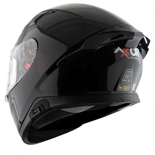 Axor APEX SOLID BLACK Helmet - Biker.Store - www.biker.store