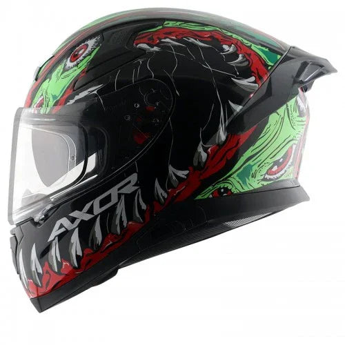 Axor APEX BEAST BLACK GREEN Helmet - Biker.Store - www.biker.store
