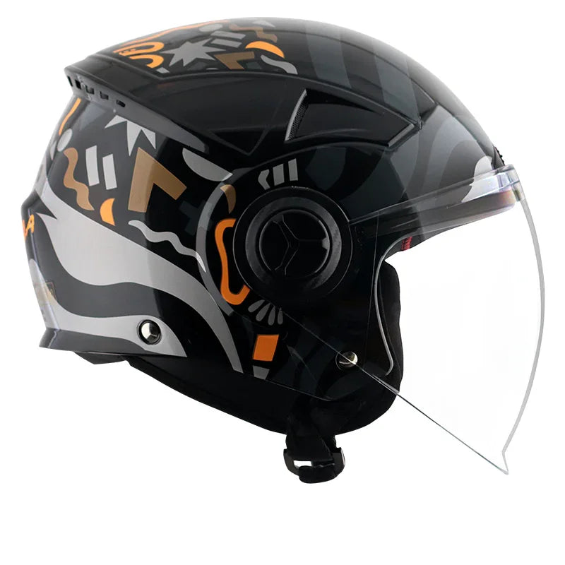 Vega Blaze Dx BZ1 Black Grey Helmet - Biker.Store - www.biker.store
