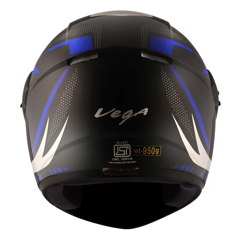 Vega Cliff Styler Black Blue Helmet - Biker.Store - www.biker.store