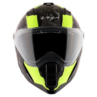 Vega Storm Drift Black Neon Yellow Helmet - Biker.Store - www.biker.store