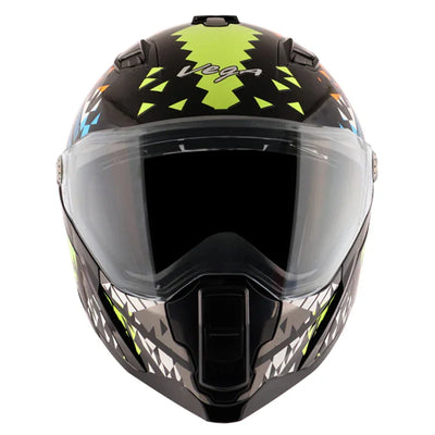 Vega Storm Atomic Black Neon Yellow Helmet - Biker.Store - www.biker.store