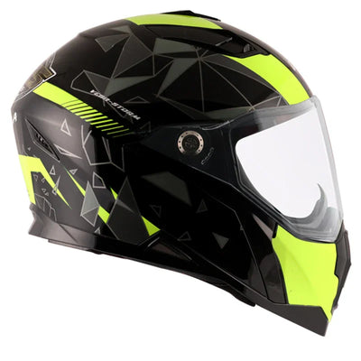 Vega Storm Drift Black Neon Yellow Helmet - Biker.Store - www.biker.store