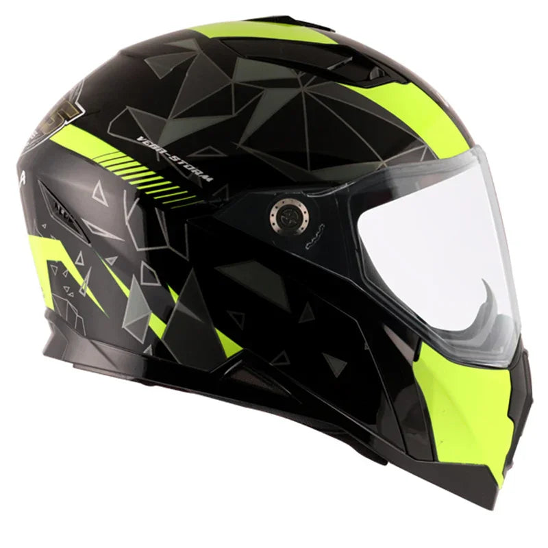 Vega Storm Drift Black Neon Yellow Helmet - Biker.Store - www.biker.store