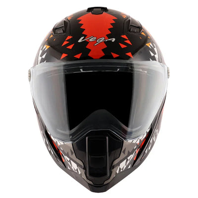 Vega Storm Atomic Black Orange Helmet - Biker.Store - www.biker.store