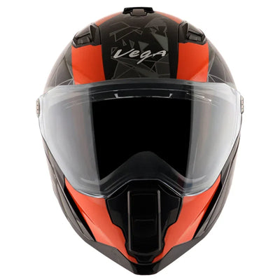 Vega Storm Drift Black Orange Helmet - Biker.Store - www.biker.store