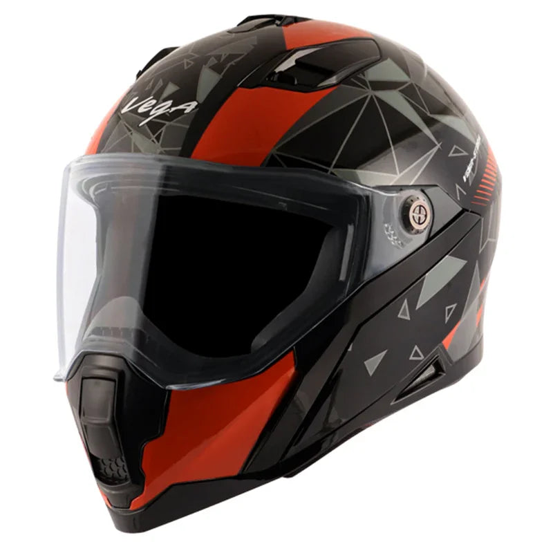 Vega Storm Drift Black Orange Helmet - Biker.Store - www.biker.store