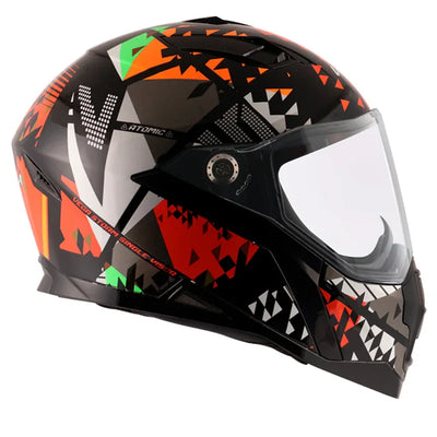 Vega Storm Atomic Black Orange Helmet - Biker.Store - www.biker.store