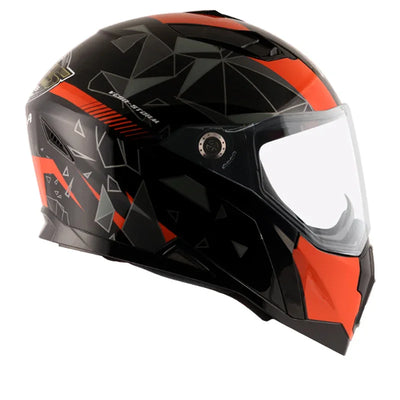 Vega Storm Drift Black Orange Helmet - Biker.Store - www.biker.store