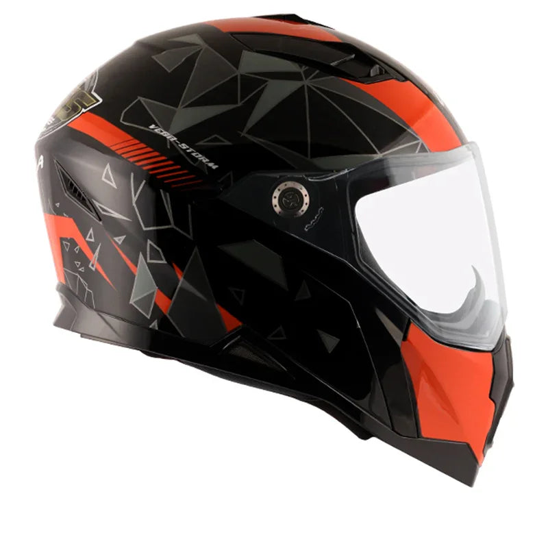 Vega Storm Drift Black Orange Helmet - Biker.Store - www.biker.store
