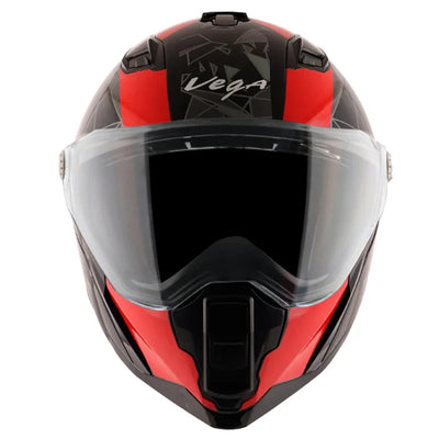 Vega Storm Drift Black Red Helmet - Biker.Store - www.biker.store
