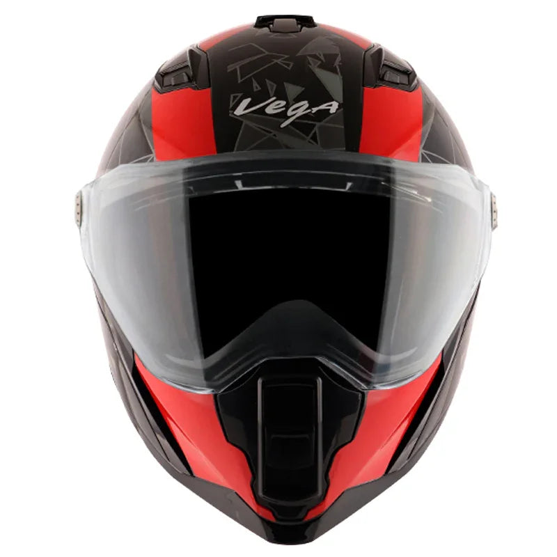 Vega Storm Drift Black Red Helmet - Biker.Store - www.biker.store