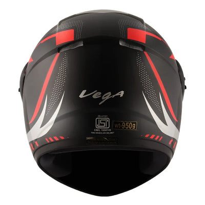 Vega Cliff Styler Black Red Helmet - Biker.Store - www.biker.store