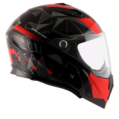 Vega Storm Drift Black Red Helmet - Biker.Store - www.biker.store