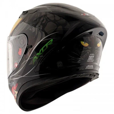 Axor STREET PANTHER BLACK GREY Helmet - Biker.Store - www.biker.store