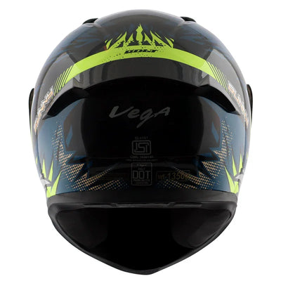 Vega Bolt Bunny Black Blue Helmet - Biker.Store - www.biker.store