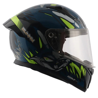 Vega Bolt Bunny Black Blue Helmet - Biker.Store - www.biker.store