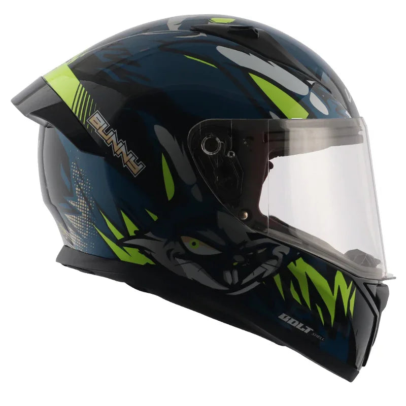 Vega Bolt Bunny Black Blue Helmet - Biker.Store - www.biker.store