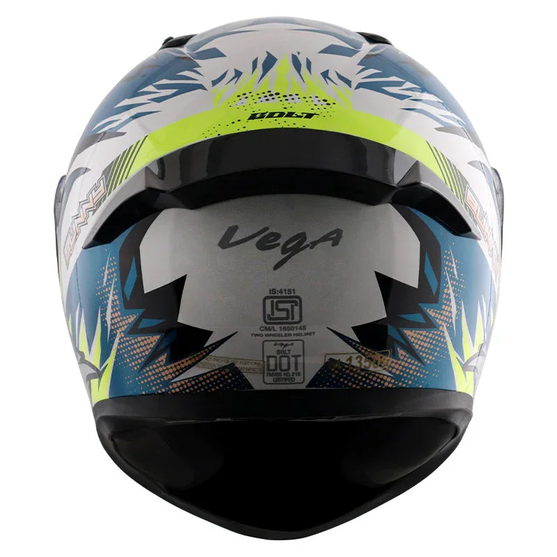 Vega Bolt Bunny White Blue Helmet - Biker.Store - www.biker.store