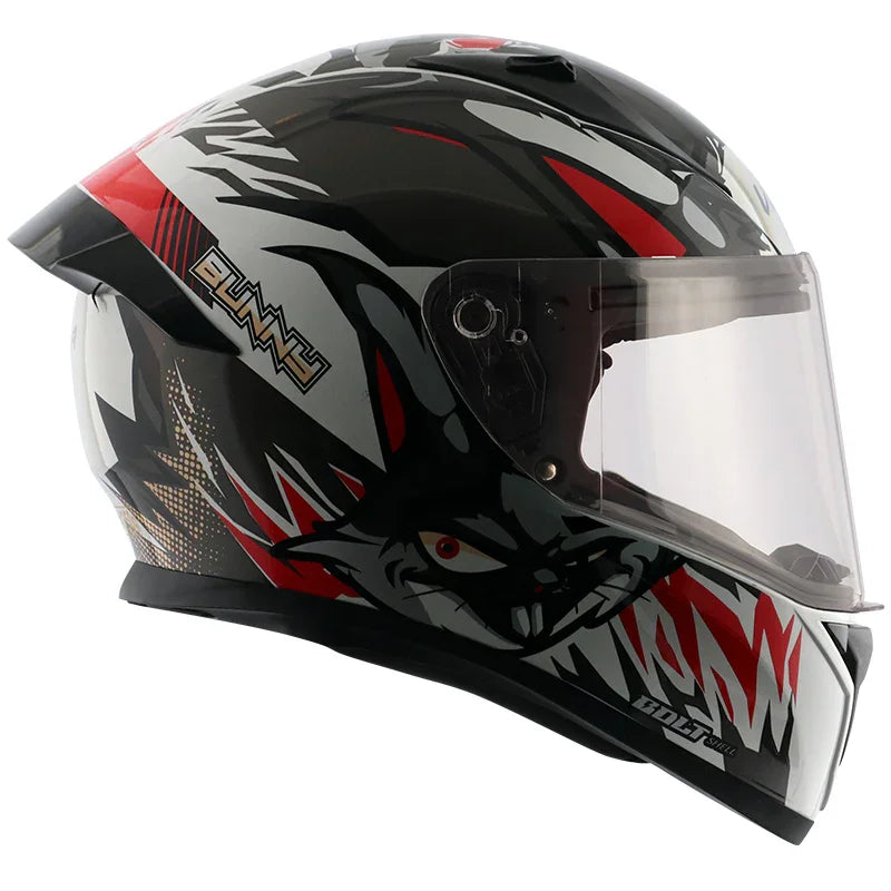 Vega Bolt Bunny White Red Helmet - Biker.Store - www.biker.store