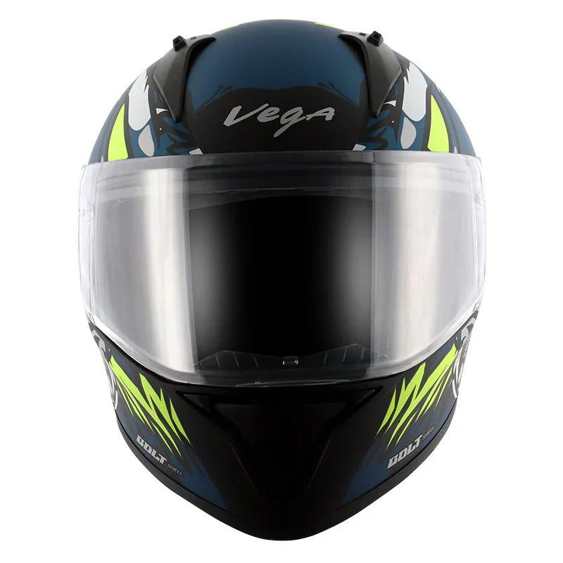 Vega Bolt Bunny Dull Black Blue Helmet - Biker.Store - www.biker.store