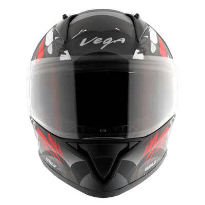 Vega Bolt Bunny Black Red Helmet - Biker.Store - www.biker.store
