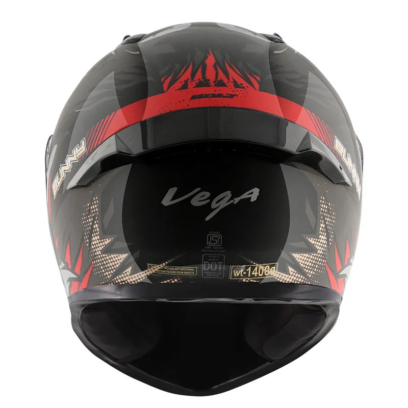 Vega Bolt Bunny Black Red Helmet - Biker.Store - www.biker.store