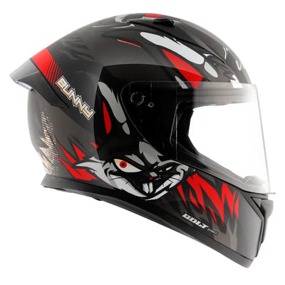 Vega Bolt Bunny Black Red Helmet - Biker.Store - www.biker.store